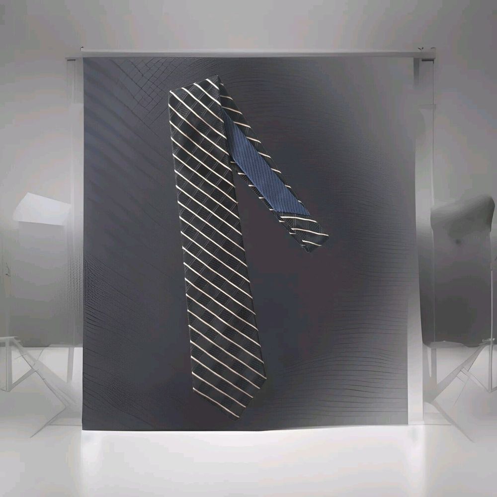 Tommy‎ Bahama Silk Tie Made in USA  Black Design